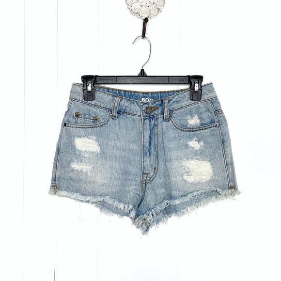 BDG Urban Outfitters High Rise Dree Cheeky Jean Shorts Size 27 - Picture 1 of 10